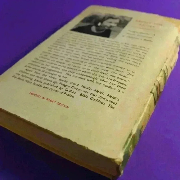 🔴💜💥✨️RARE VINTAGE HARDCOVER HEIDI'S CHILDREN BOOK 1959 BY CHARLES TRITTEN  - Picture 3 of 9
